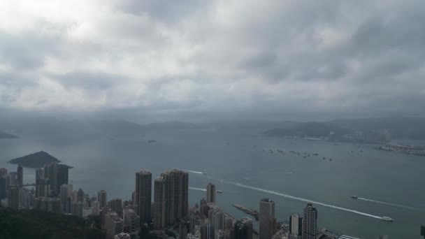 Hong Kong Mart 2024 Sai Wan Mid Levels Binaları — Stok video