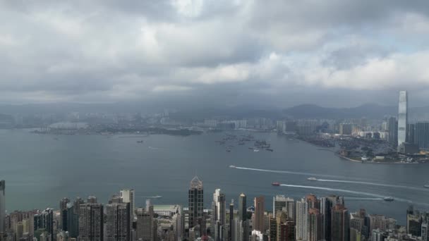 Hongkong Mars 2024 Byggnader Sai Wan Och Medelhöga Nivåer — Stockvideo
