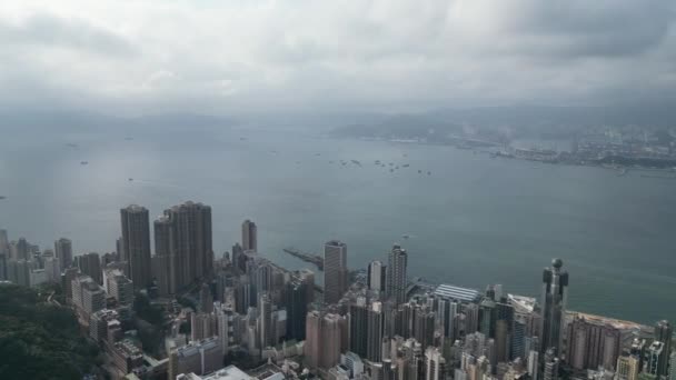 Hong Kong Maart 2024 Gebouwen Sai Wan Midden Niveaus — Stockvideo