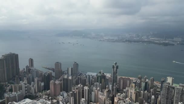 Hongkong März 2024 Gebäude Sai Wan Und Mittleren Ebenen — Stockvideo
