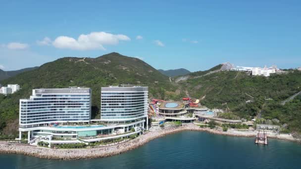 Χονγκ Κονγκ Μαρτίου 2024 Water World Ocean Park Aquatic Adventure — Αρχείο Βίντεο