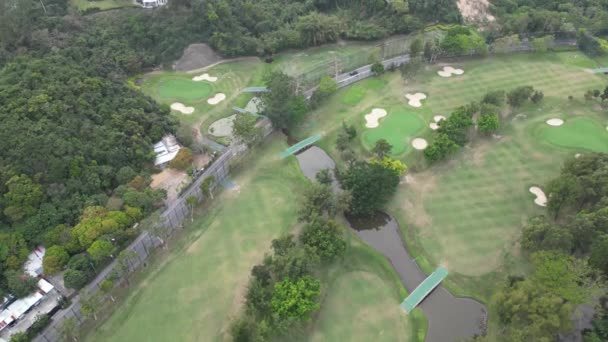 Hong Kong Mart 2024 Shek Golf Golf Kulübü — Stok video