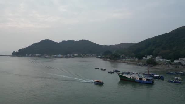 Tai Villaggio Pescatori Lantau Hong Kong Tai Coastline — Video Stock