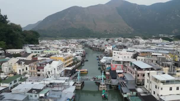 Hong Kong Prosince 2023 Vesnice Tai Ostrově Lantau — Stock video