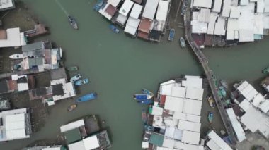 Tai O Stilt Evi Balıkçı Köyü Sun Ki Köprüsü, Hava manzaralı