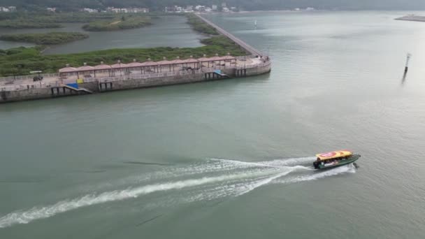 Tai Ψαροχώρι Lantau Χονγκ Κονγκ Tai Coastline — Αρχείο Βίντεο