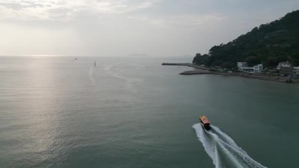 Wioska Rybacka Tai Lantau Hong Kong Tai Coastline — Wideo stockowe