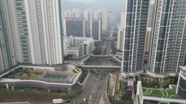 Batı Kowloon Otoyolu 'nun hava görüntüsü, Honk Kong 