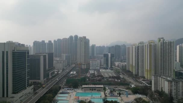 Hong Kong Nisan 2024 Sham Shui Parkı Halka Açık Yüzme — Stok video