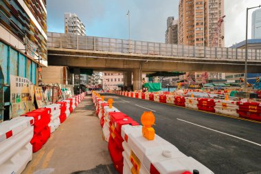 3 Nisan 2024 Batı Kowloon Bölgesi, Hong Kong İnşaat Alanı