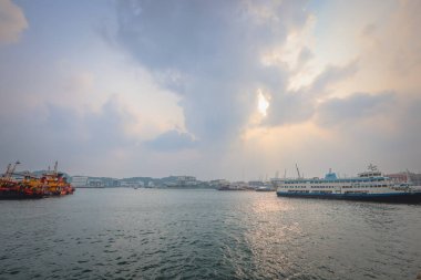 Taşkesiciler Adası 'nın manzarası, Hong Kong Nisan 12024