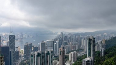 5 Nisan 2024 Hong Kong Şehri ve Victoria Limanı