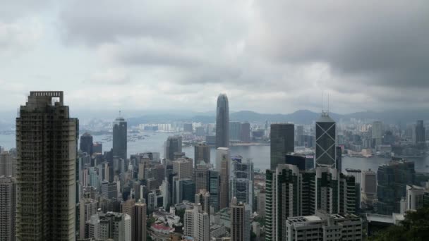 Hong Kong Kwiecień 2024 Cbd Budynki Gospodarcze Finansowe — Wideo stockowe