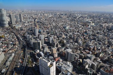 Tokyo şehrinin Tokyo Skytree, Oshiage 30 Kasım 2023 manzarası