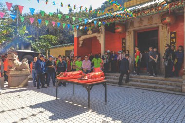 11 Şubat 2024 Tin Hau Tapınağında yeni yıl etkinliği