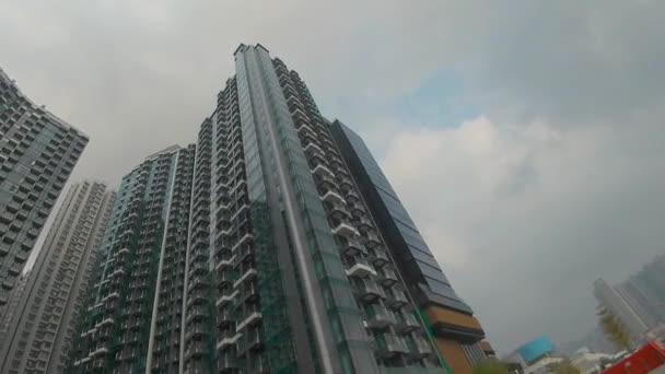 Hong Kong Április 2024 Alsó Kilátás Apartmanok Cheung Sha Wan — Stock videók
