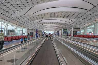 11 Mayıs 2024 'te Hong Kong Uluslararası Havaalanı' nda orta saha.