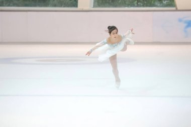 27 Mayıs 2024 Profesyonel erkek ve kadın artistik patinajcılar gösteri yapıyor.