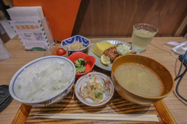 Japon mutfağı Kyushu 'da yemek hazırladı.