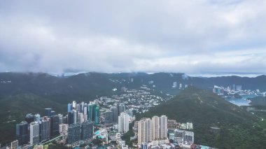 Aberdeen ve Ap Lei Chau bölgesi 11 Haziran 2021 'de Hong Kong' da görüldü.