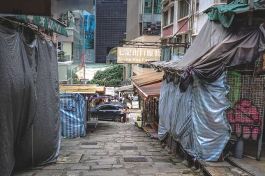 Hong Kong City life, June 16 2024 Stone Slab Street aka Pottinger Street clipart