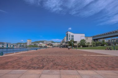 Sasebo Portside Parkı manzarası, Japonya 13 Mayıs 2024