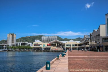 Sasebo Portside Parkı manzarası, Japonya 13 Mayıs 2024