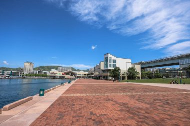 Sasebo Portside Parkı manzarası, Japonya 13 Mayıs 2024