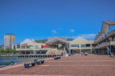 Sasebo Portside Parkı manzarası, Japonya 13 Mayıs 2024