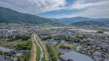 15 Mayıs 2024 Japonya, Yufuin 'de kırsal manzara