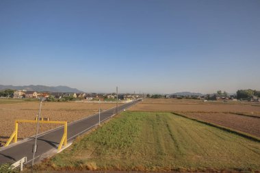 Fukuoka 'daki saha manzarası, Japonya 16 Mayıs 2024