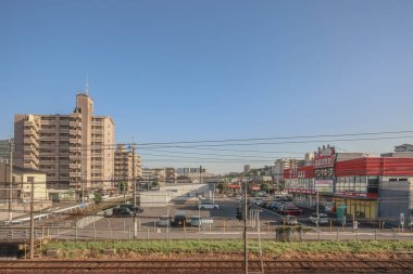 16 Mayıs 2024 Şehir Trenle Yolculuk Sahnesi, Fukuoka Japonya