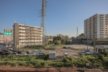 16 Mayıs 2024 Şehir Trenle Yolculuk Sahnesi, Fukuoka Japonya