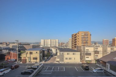 16 Mayıs 2024 Şehir Trenle Yolculuk Sahnesi, Fukuoka Japonya