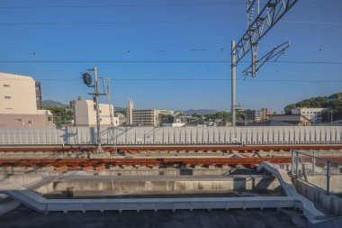 16 Mayıs 2024 Şehir Trenle Yolculuk Sahnesi, Fukuoka Japonya