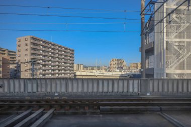 16 Mayıs 2024 Şehir Trenle Yolculuk Sahnesi, Fukuoka Japonya