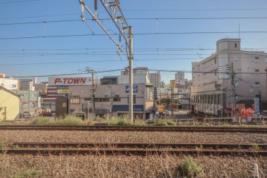 16 Mayıs 2024 Şehir Trenle Yolculuk Sahnesi, Fukuoka Japonya