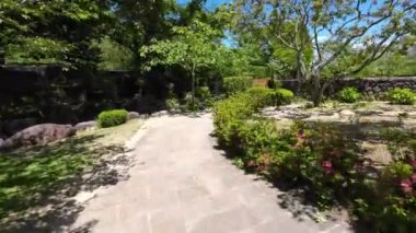 Japonya - 16 Mayıs 2024: Traşlı Keşiş Cehennemi Kaplıcaları 