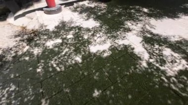 Japonya - 16 Mayıs 2024: Beppu, Japonya Umi Jigoku sıcak pınarı, Beppu, Oita 