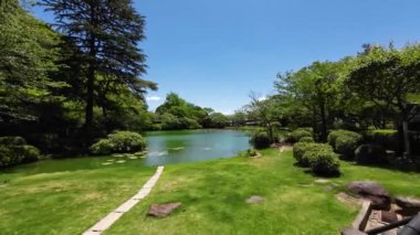 Japonya - 16 Mayıs 2024: Umi Jigoku, Beppu Büyüleyici Deniz Cehennemi Jeotermal Harikalar Diyarı