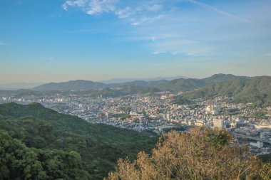 13 Mayıs 2024 Nagasaki 'nin büyüleyici tarihi şehir manzarası.