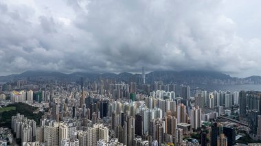 Hong Kong, 18 Haziran 2024 Kowloon üzerinden Kartal Yuvası 'ndan