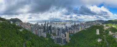 24 Haziran 2024 Wan Chai bölgesi Panoramic View of Hong Kong