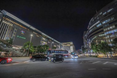 Hakata Fukuoka şehir sokağı, Japonya 14 Mayıs 2024