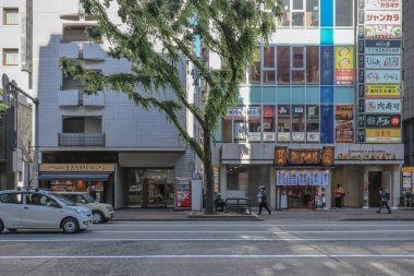 Hakata Fukuoka şehir sokağı, Japonya 14 Mayıs 2024