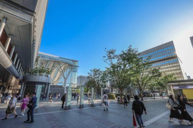 Hakata Fukuoka şehir sokağı, Japonya 14 Mayıs 2024