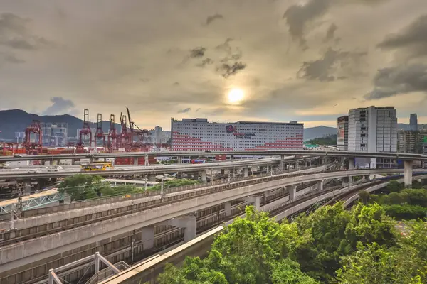 stock image June 22 2024 Urban Landscape Around Lai King Station