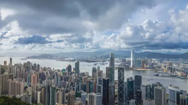 stock image June 24 2024 the central district Panoramic View of Hong Kong