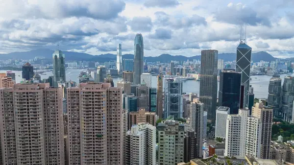 stock image June 24 2024 the central district Panoramic View of Hong Kong