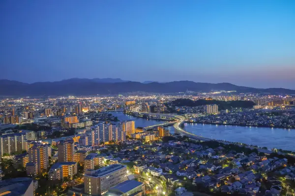 stock image Twilight Over Fukuoka City, Peaceful Fukuoka Skyline May 16 2024